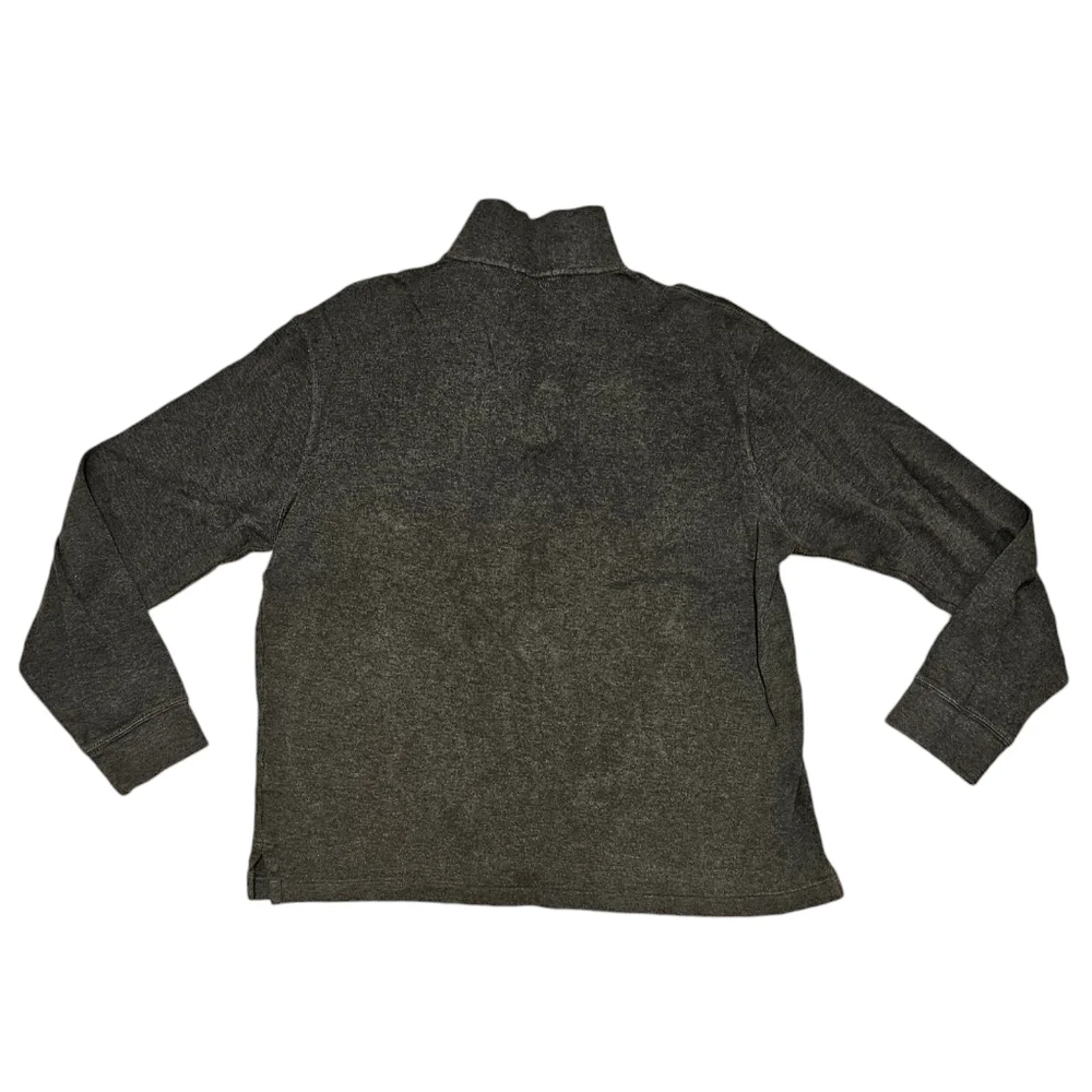 Ralph Lauren 1/4 Zip Pullover Sweater Mens Size Large Estate Rib Army Green - Picture 2 of 5